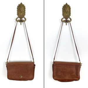 Vintage Coach Crossbody Bag Brown Leather